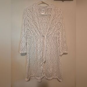 Catalina White Lace Swim Coverup